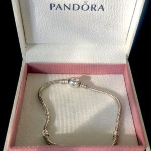 Pandora 8” silver bracelet